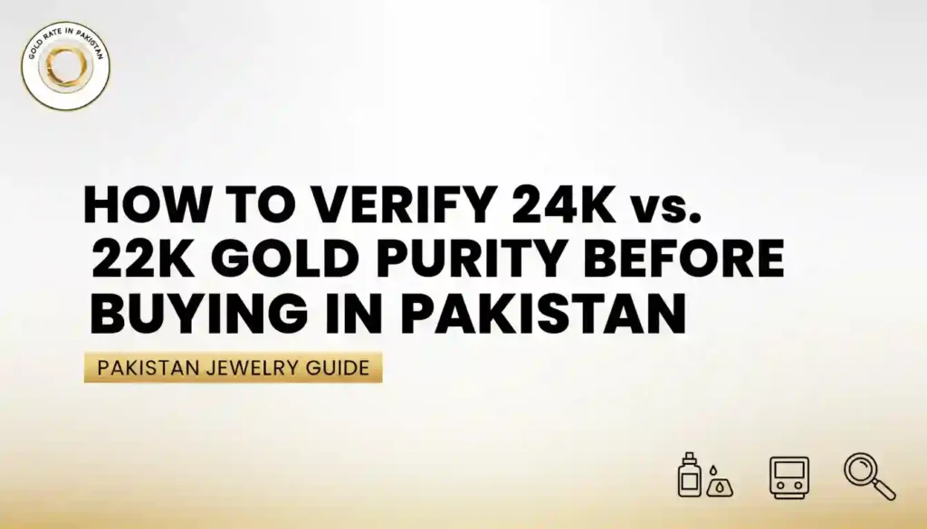 How to Verify 24K vs. 22K Gold Purity Before Buying in Pakistan