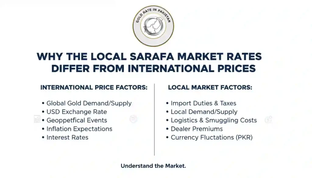 Why the Local Sarafa Market Rates Differ from International Prices