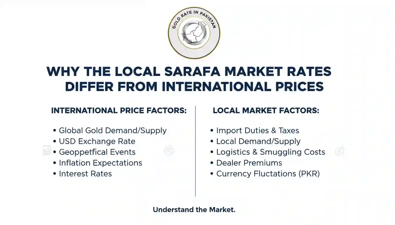 Why Local Sarafa Market Rates Differ - International vs Pakistan